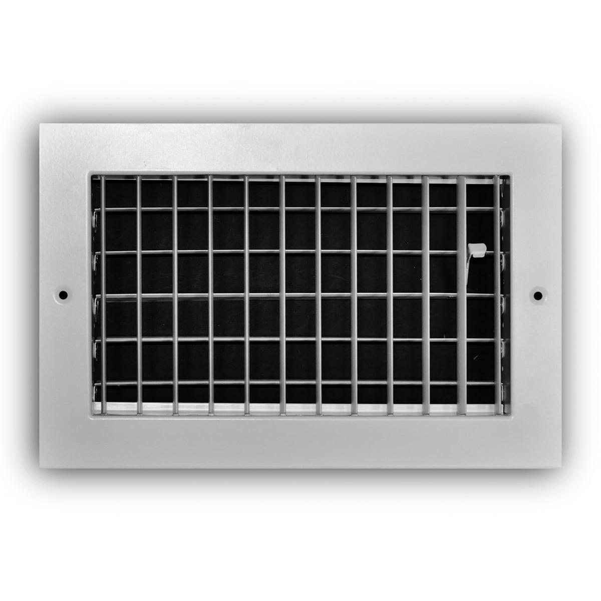 PROSELECT&reg; White 6 in. Residential Ceiling & Sidewall Register White Aluminum 