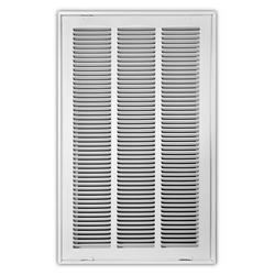 14 x 25 in. Stamped Steel Return Air Filter Grille in White