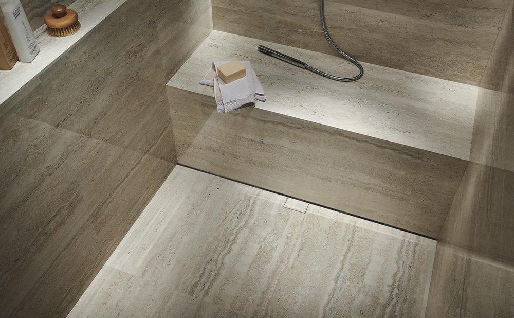 Infinity Drain Satin Bronze 2-1/4 in. 304L Stainless Steel Shower Drain 