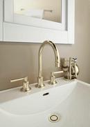 California Faucets Uncoated Polished Brass Two Handle Widespread Bathroom Sink Faucet 