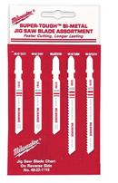 Milwaukee&reg; Red High Speed Bimetal T-Shank Jigsaw Blade 5 Pack 