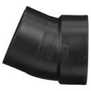 Black ABS DWV 22-1/2° Street Elbow 