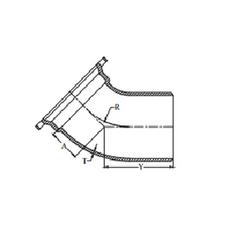 4 in. Mechanical Joint x Plain End Ductile Iron C153 Short Body 45 Degree Bend (Less Accessories)