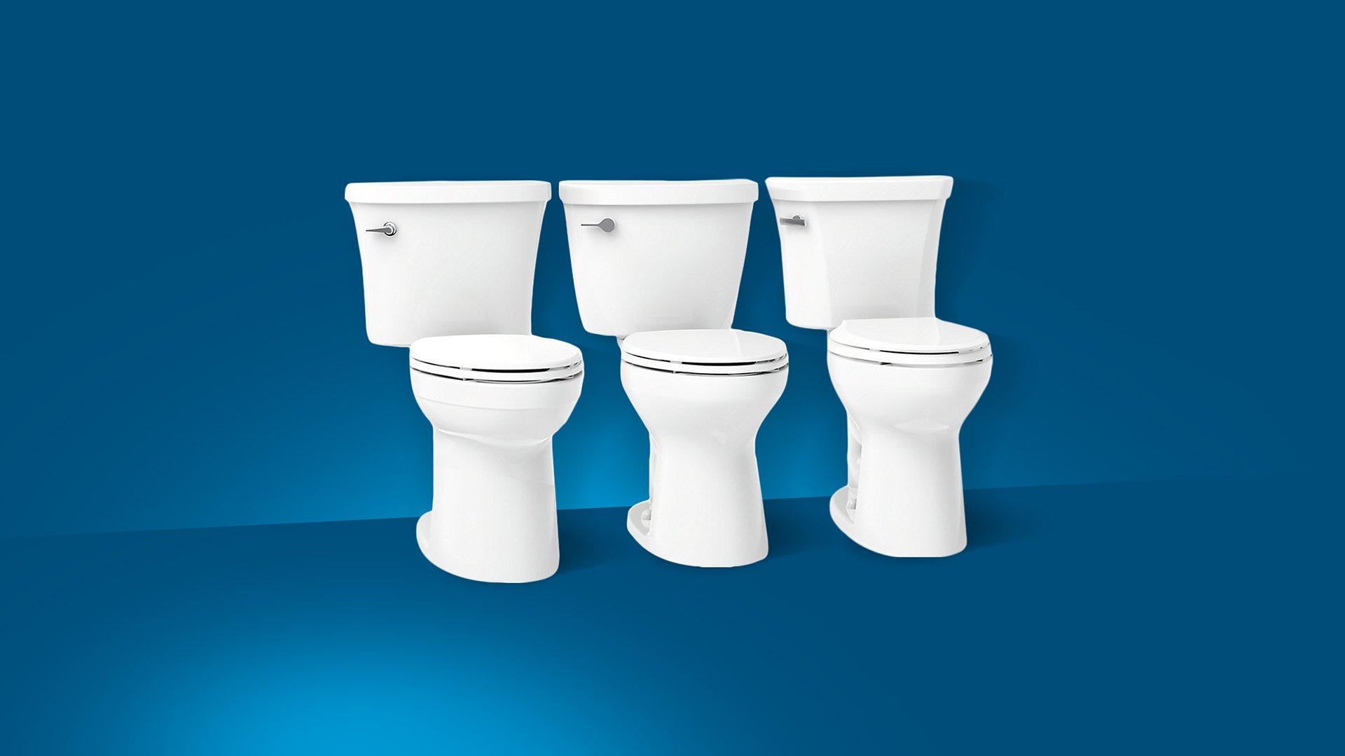 Image of three KOHLER toilets