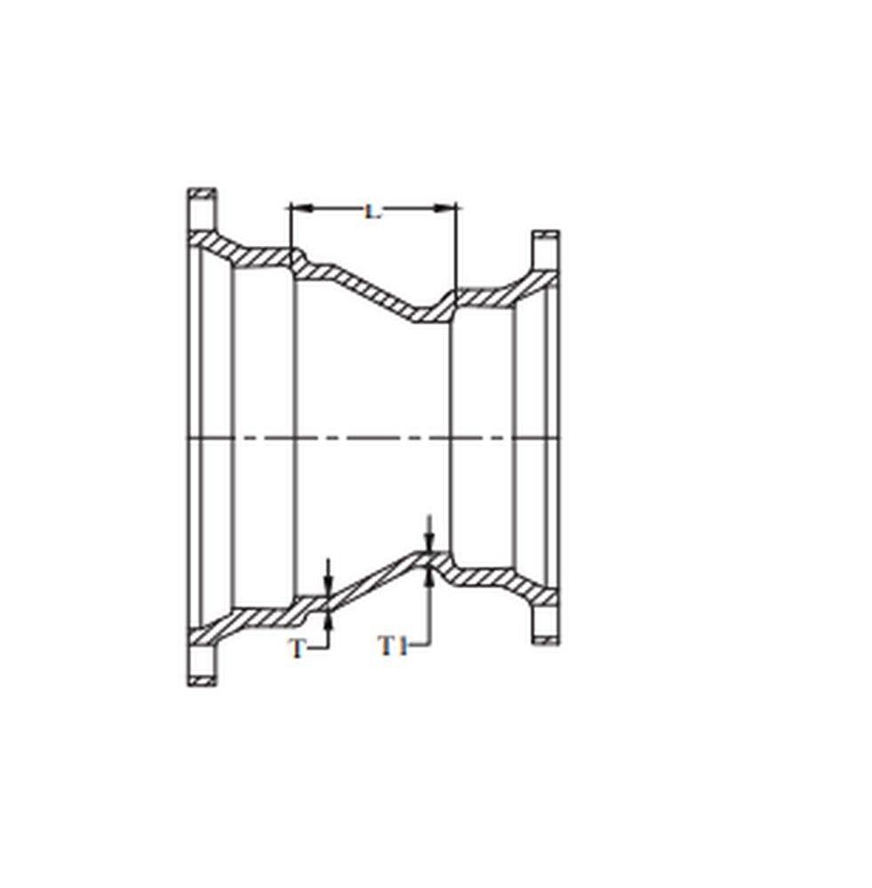 Plain End x Mechanical Joint Global Ductile Iron Cement lined Reducer 