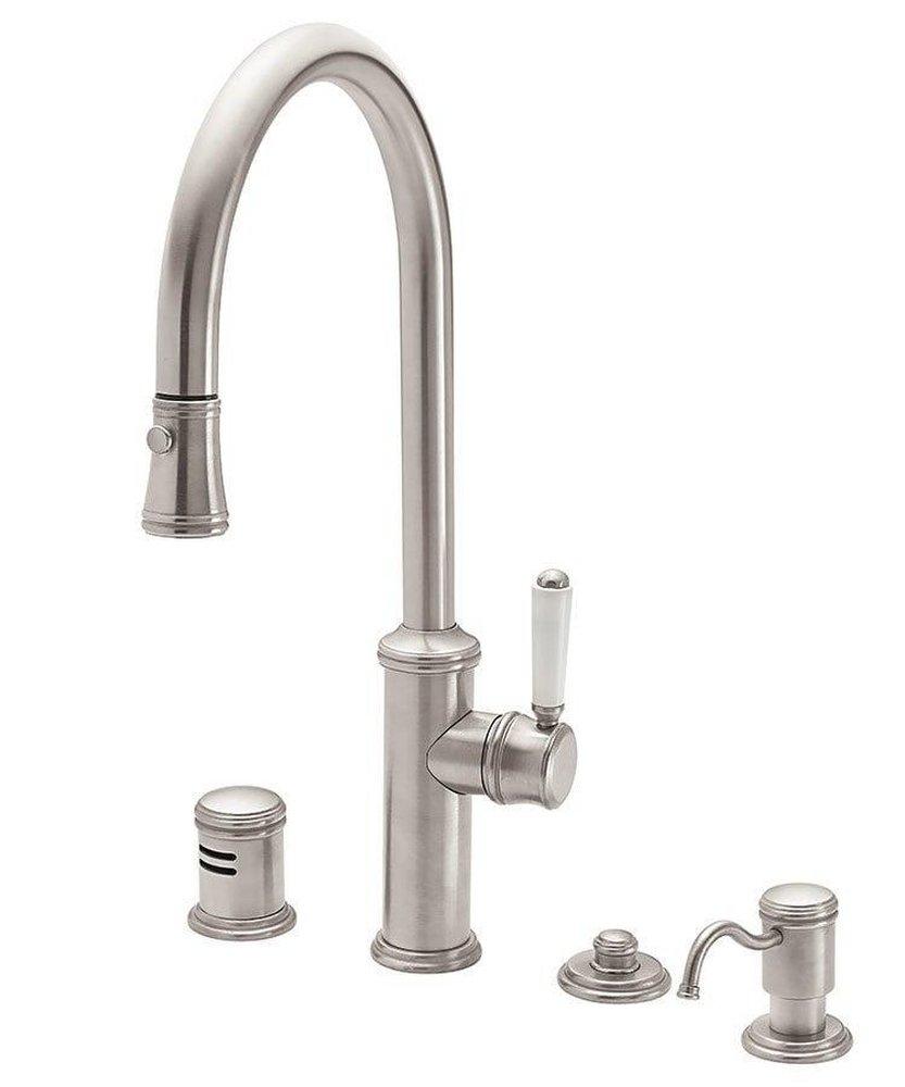 Davoli Single Handle Single Hole Pull-Down Spray Kitchen Faucet 