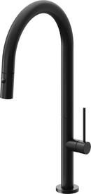 California Faucets Matte Black Monoblock Pull Down Kitchen Faucet 