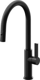 California Faucets Matte Black Monoblock Pull Down Kitchen Faucet 