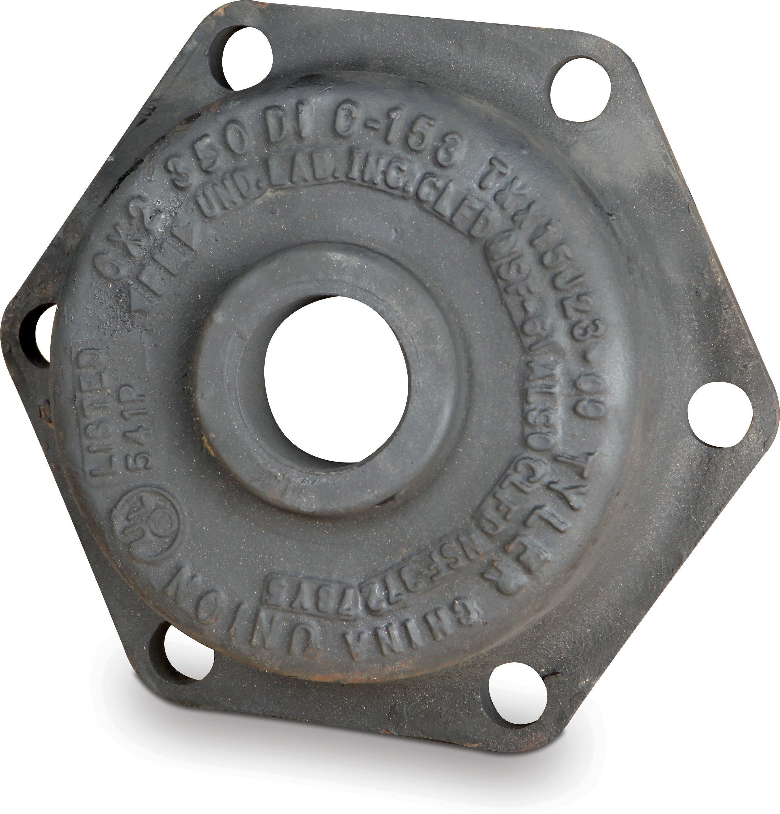 Mechanical Joint Ductile Iron Cement Tapped Cap 