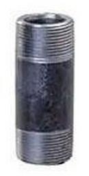 Close in. XH A106B TBE Nipple Seamless Black Carbon Steel 