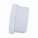 White PVC Schedule 40 MPT Plug 