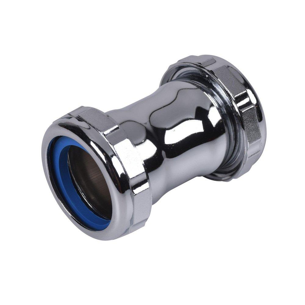 Dearborn Chrome 20 ga Slip-Joint Coupling in Chrome 