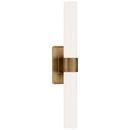 60W 2-Light 23 in. Wall Sconce in Hand-Rubbed Antique Brass