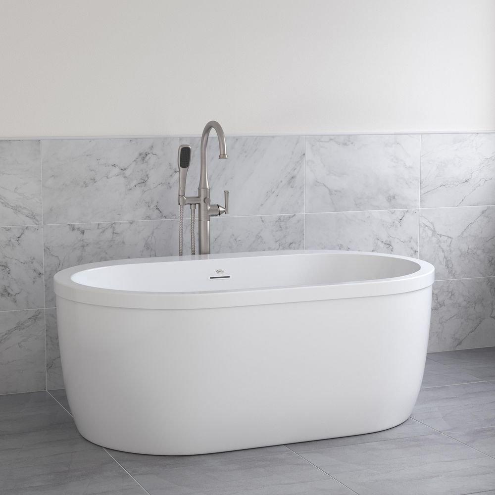 PROFLO&reg; White 59 x 36 in. Freestanding Bathtub 