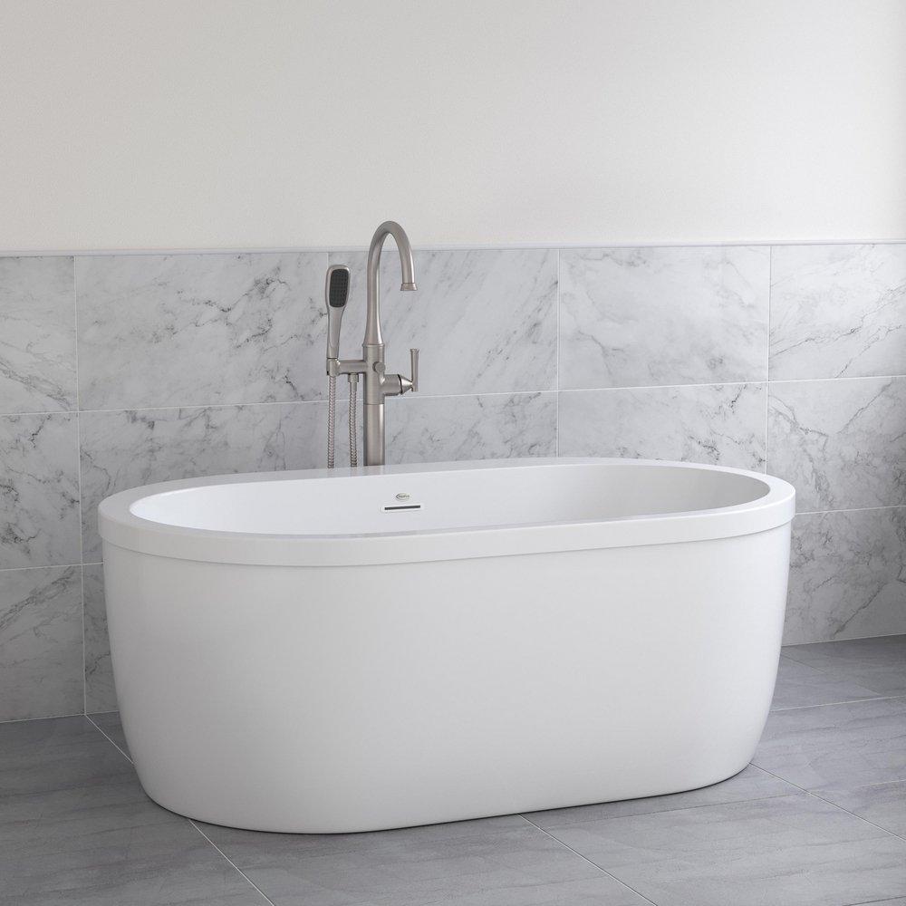 PROFLO® White 59 x 36 in. Freestanding Bathtub 