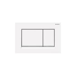 9-7/10 in. Plastic Dual Flush Actuator in White Matte