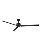 72 in. 3-Blade Indoor/Outdoor Ceiling Fan in Matte Black