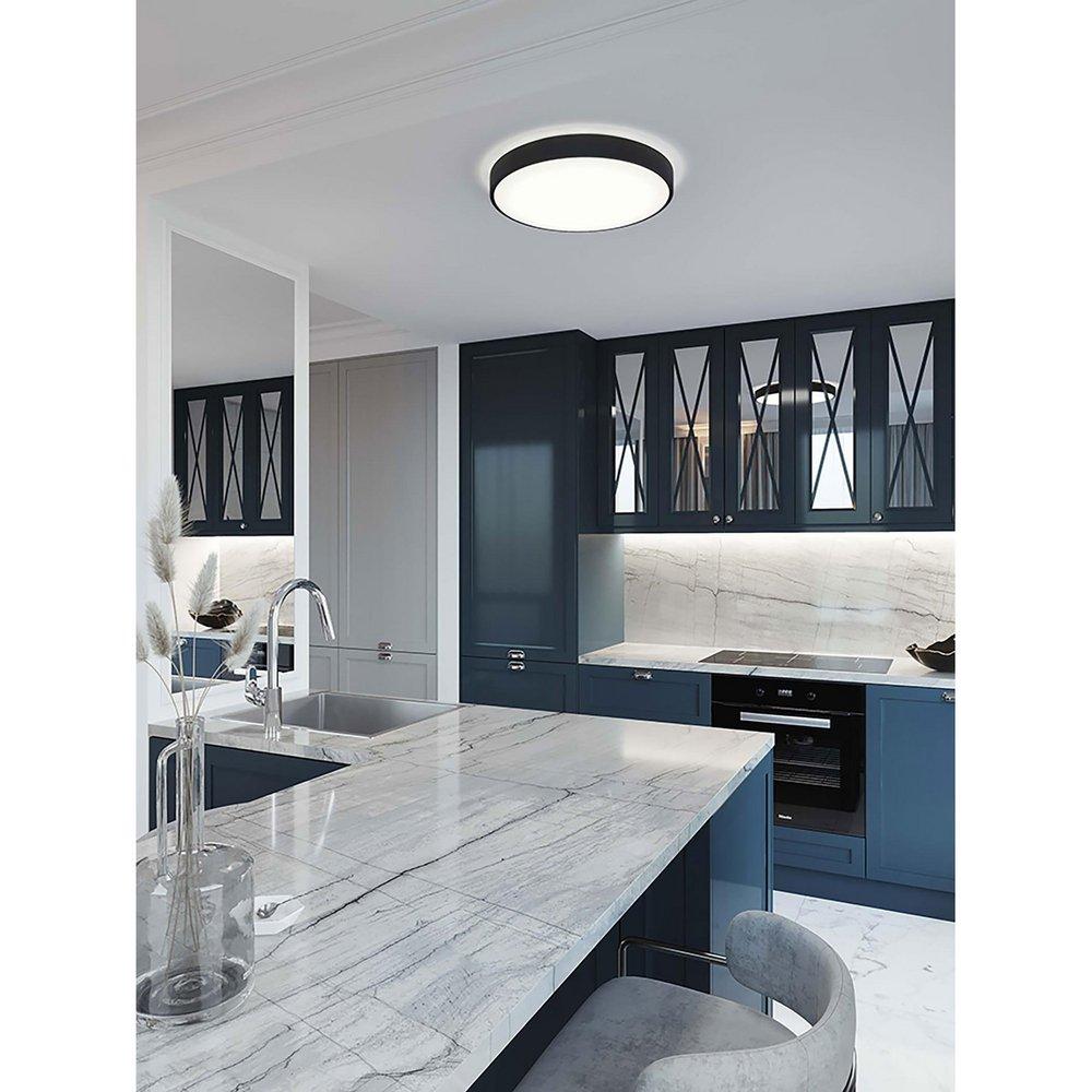 *CVR* 2 FLUSH MOUNT BLACK 