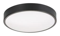 3 in. 22W 2-Light Integrated LED Flush Mount Ceiling Fixture in Black
