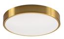 3 in. 22W 2-Light Integrated LED Flush Mount Ceiling Fixture in Satin Brass