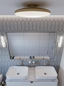 *CVR* 1 FLUSH MOUNT SATIN BRASS 