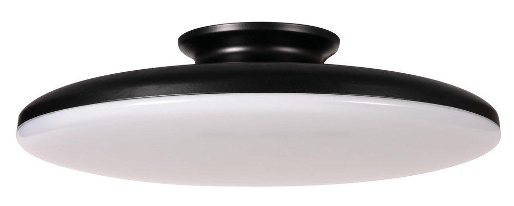 AFX Satin Brass 35W 1-Light Integrated LED Flush Mount Ceiling Fixture 
