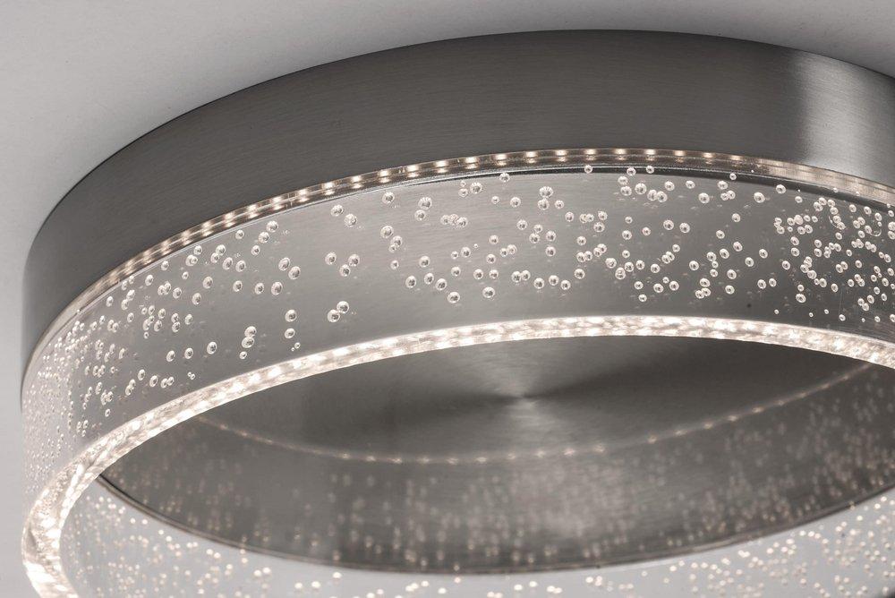 AFX Satin Nickel 3-1/8 in. 34W 1-Light Integrated LED Flush Mount Ceiling Fixture 