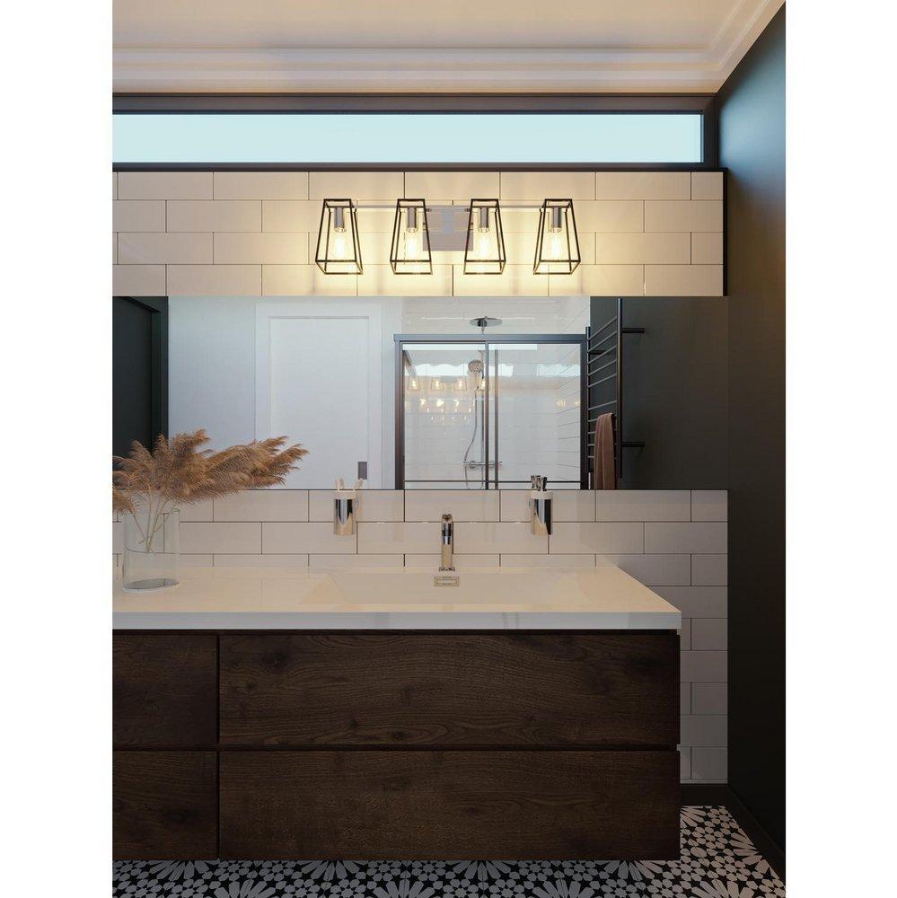 AFX Black 60W 3-Light Medium E-26 Vanity Fixture 