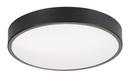 3 in. 33W 3-Light Integrated LED Flush Mount Ceiling Fixture in Black