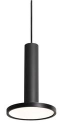 15W 1-Light Integrated LED Pendant Light in Black