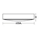 AFX Satin Brass 3 in. 33W 3-Light Integrated LED Flush Mount Ceiling Fixture 