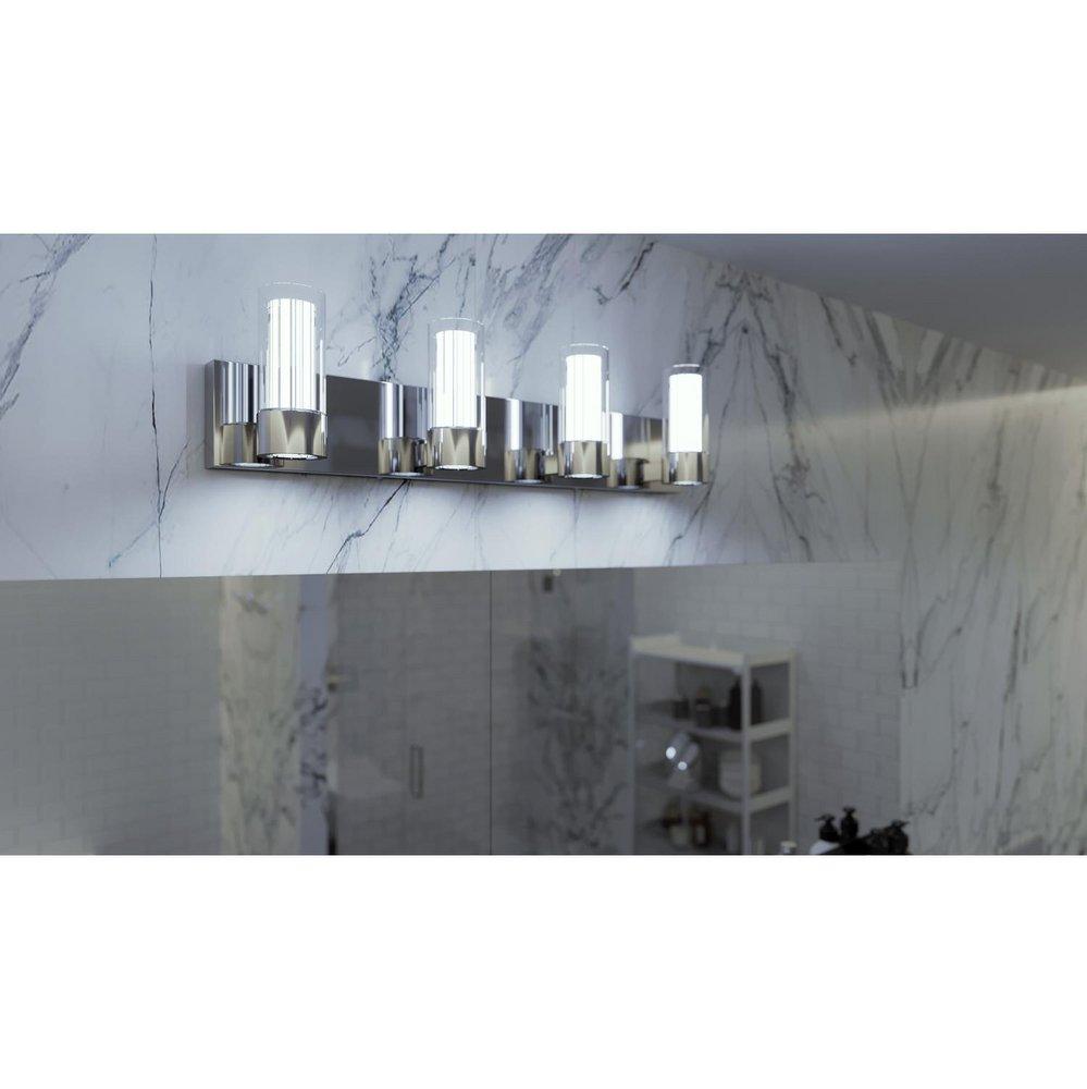 AFX Polished Chrome 27W 4-Light Vanity Fixture 