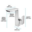 TOTO Polished Nickel Single Handle Vessel Filler Bathroom Sink Faucet Lever Handle 