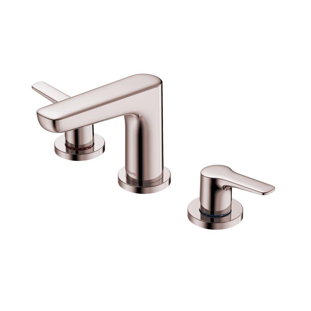 TOTO Polished Bronze Two Handle Widespread Bathroom Sink Faucet Lever Handle 