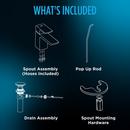 TOTO Polished French Gold Single Handle Monoblock Bathroom Sink Faucet Lever Handle 