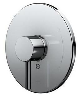 Single Handle Pressure Balancing Valve Trim in Polished Chrome