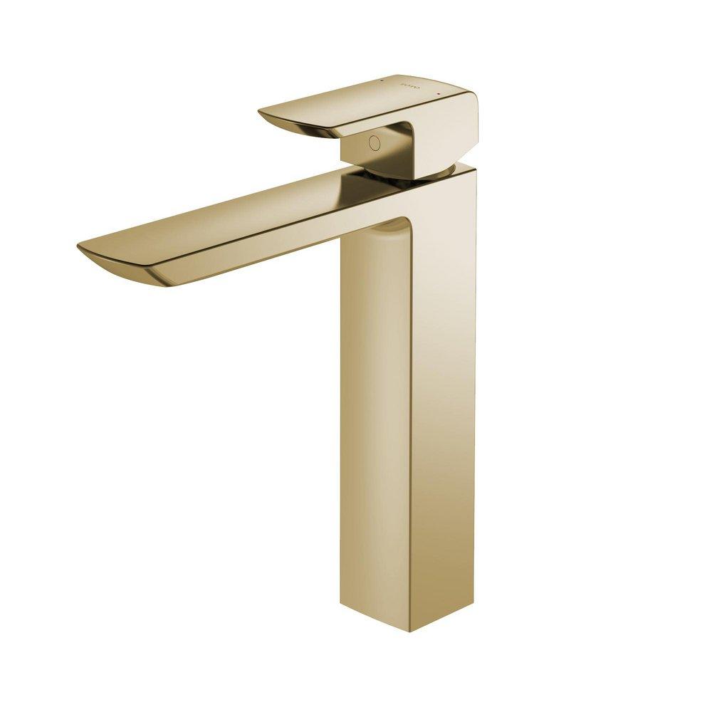 TOTO Polished French Gold Single Handle Vessel Filler Bathroom Sink Faucet Lever Handle 