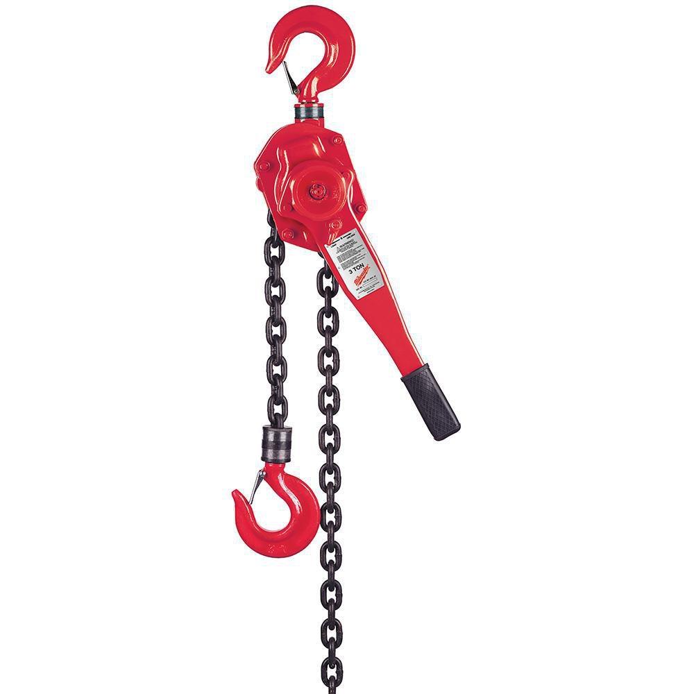 Milwaukee&reg; Red 10 ft. Steel Lever Hoist 