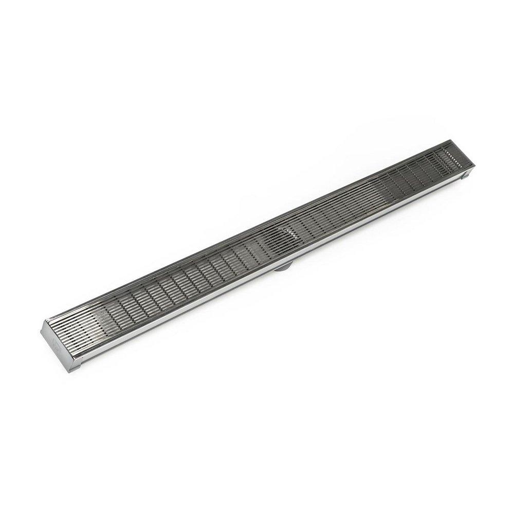 Infinity Drain Satin Stainless 2 in. PVC Shower Drain 