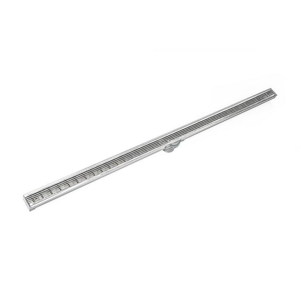 Infinity Drain Polished Stainless 2 in. PVC Shower Drain 