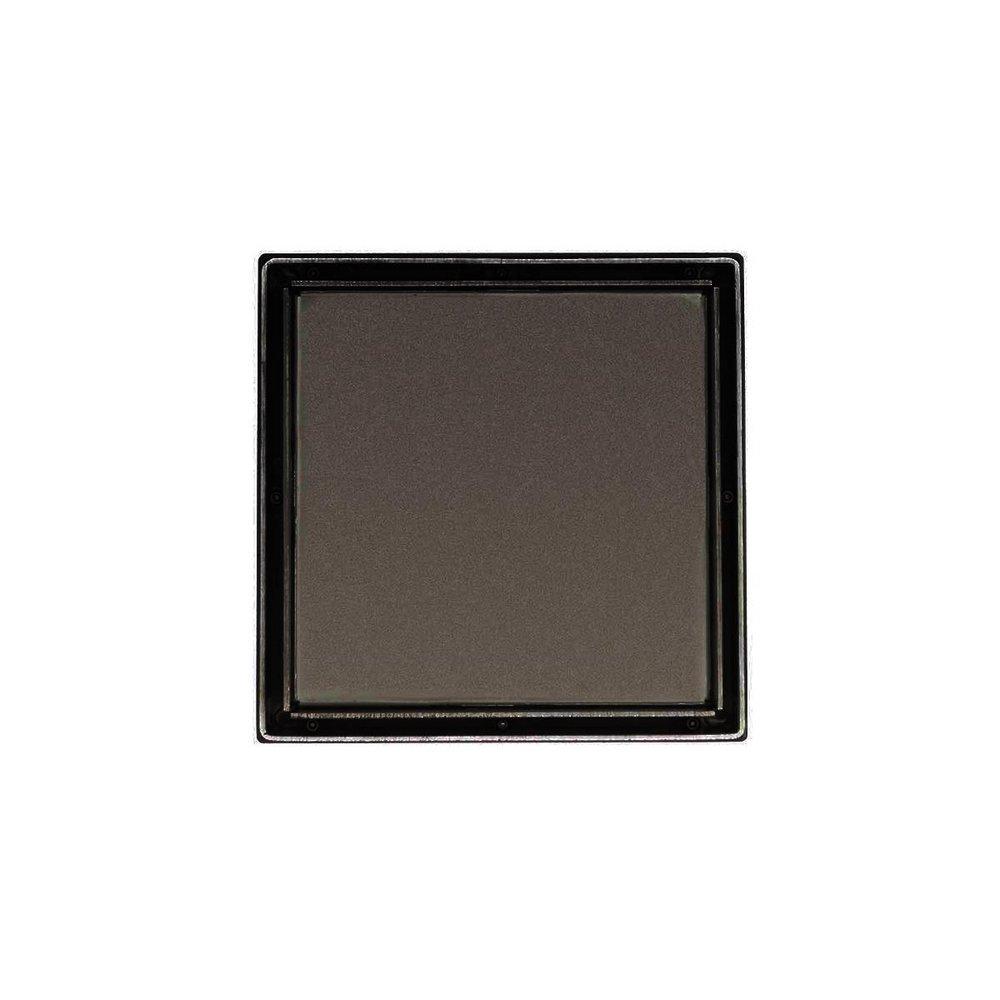 Infinity Drain Oil Rubbed Bronze No Hub Plastic and Stainless Steel Square Strainer 