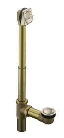 2 in. Adjustable Pop-Up Drain with High Volume and Tailpiece Vibrant Brushed Nickel