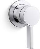 Wall Mount Bathroom Faucet Lever Handle in Polished Chrome
