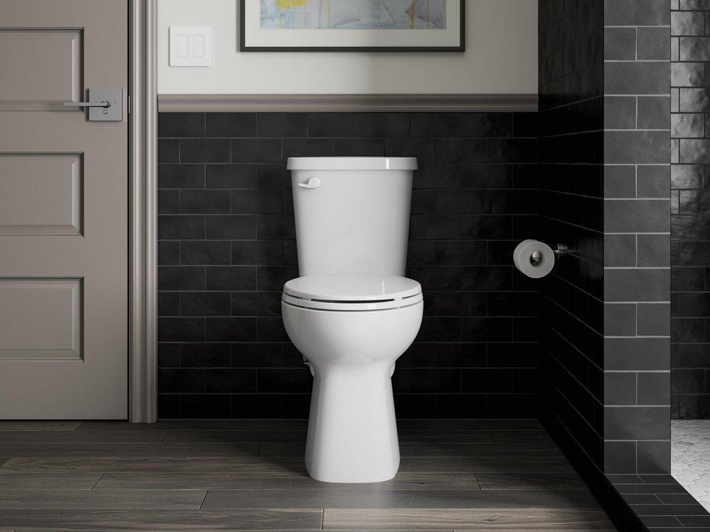 KOHLER Matte Black Wall Toilet Tissue Holder 
