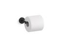 KOHLER Matte Black Wall Toilet Tissue Holder 