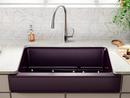 KOHLER Matte White 34 x 21-3/16 in. No-Hole Composite Single Bowl Farmhouse and Undermount Kitchen Sink 
