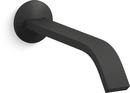 Wall Mount Bathroom Sink Faucet in Matte Black (Handles Sold Separately)