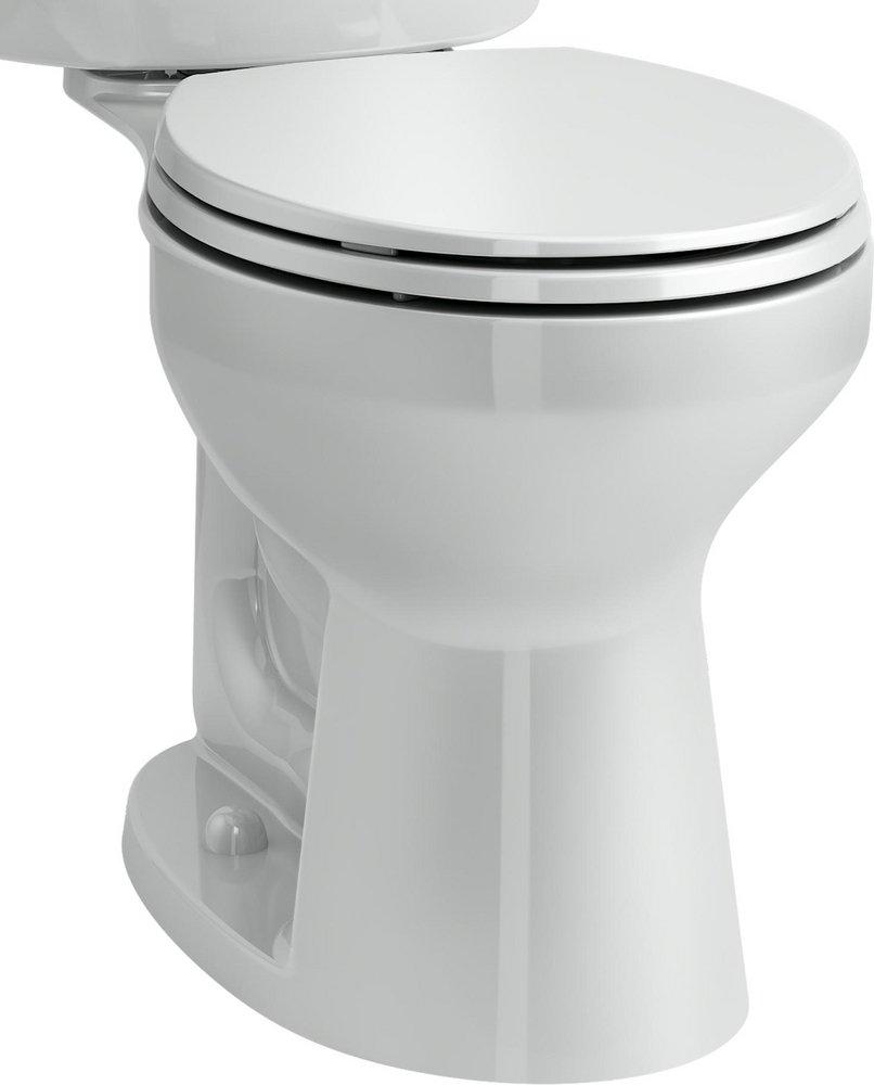 KOHLER Ice&trade; Grey 1.28 gpf Round Floor Mount Two Piece Toilet Bowl 