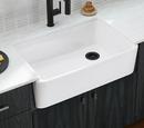 KOHLER Black Black&trade; 34 x 22 in. No Hole Cast Iron Single Bowl Farmhouse and Undermount Kitchen Sink 