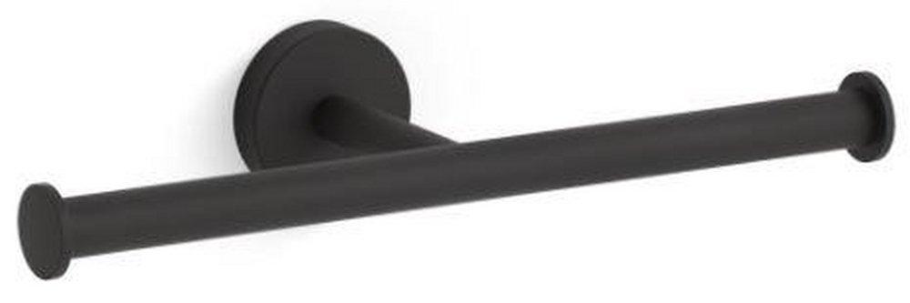 KOHLER Matte Black Wall Toilet Tissue Holder 